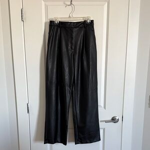 H&M Faux Leather Trousers